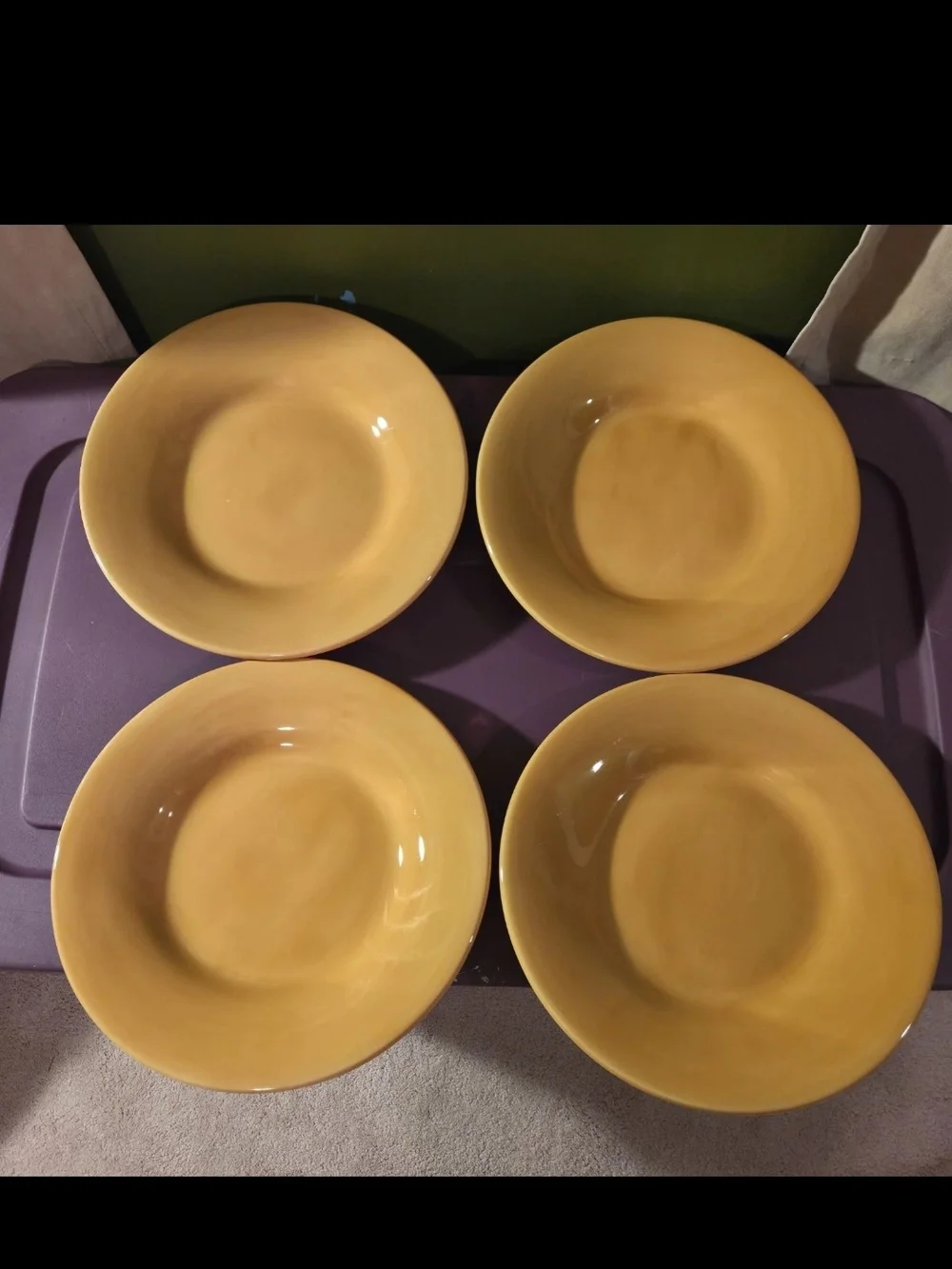 OLD STOCK POTTERY BARN SAUSALITO DINNER PLATE USES 12.5” Mustard/Honey